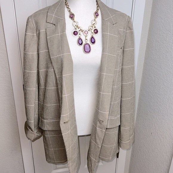 Madewell Dorset Blazer In Windowpane Houndstooth Preppy Business Casual Coat - Picture 10 of 14